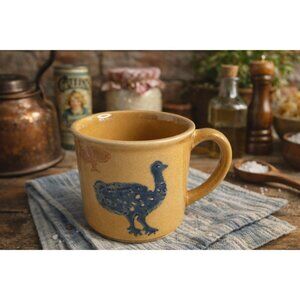 Pfaltzgraff Vintage 80s 10 Oz Ceramic Mug Bird Village USA